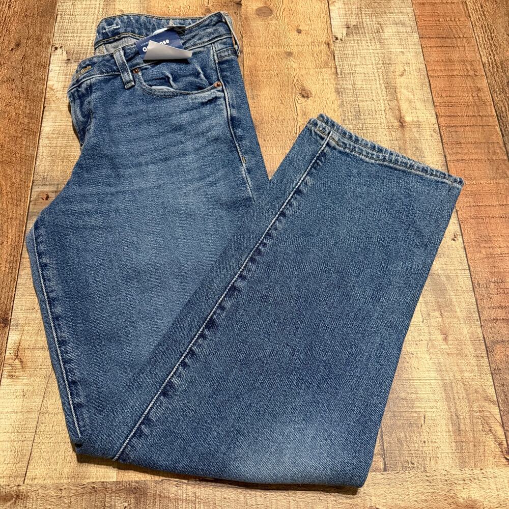 Old Navy NEW Women's Medium Wash Denim O.G. Loose Jeans Sz 8 Classic Minimalist